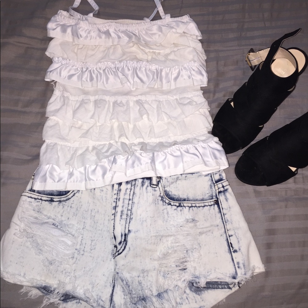 Abercrombie White Tank Top